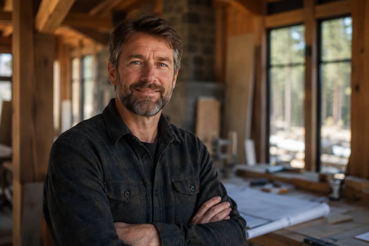 Owner of Stonepine Builders standing on a job site